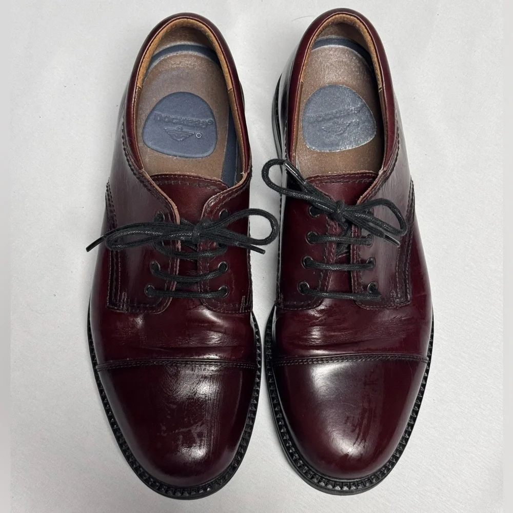Dockers‎ Men's Gordon Cap Toe Brown Leather Oxfords